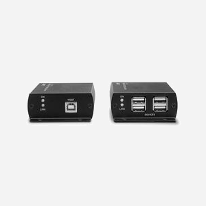 Lindy 42710 Extender KVM USB 2.0 Cat.6 (Émetteur/Récepteur) - Portée 140m, 4 Ports USB 2.0, RJ-45, Alimentation incluse - Miniature 5