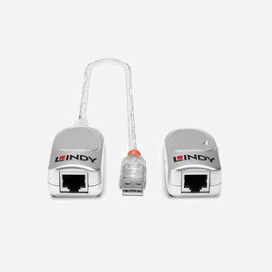 Lindy 42805 Extender USB 1.1 Cat.6 50m - Extension USB via câble Cat.5e/6 (non fourni) - Connecteur DC - Gris - Poids 60g - Miniature 4