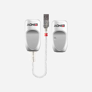 Lindy 42805 Extender USB 1.1 Cat.6 50m - Extension USB via câble Cat.5e/6 (non fourni) - Connecteur DC - Gris - Poids 60g - Miniature 2