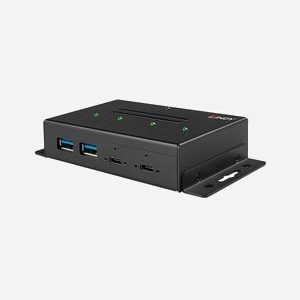 Lindy 43094 Hub USB 3.2 Gen 2 Type-C 4 Ports (2x Type-A, 2x Type-C) 10Gbit/s Boîtier Métal Alimentation Secteur/Bornier 5V 4A - Miniature 3