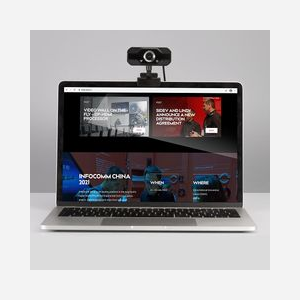 Lindy 43300 Webcam Full HD 1080p 30ips USB 2.0, Micro intégré, Angle 110°, Lentille 6 éléments, Ajustement manuel, Compatible Windows/macOS/Linux - Miniature 4