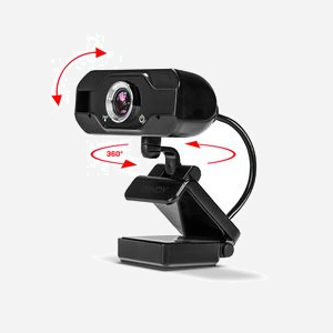 Lindy 43300 Webcam Full HD 1080p 30ips USB 2.0, Micro intégré, Angle 110°, Lentille 6 éléments, Ajustement manuel, Compatible Windows/macOS/Linux - Miniature 3