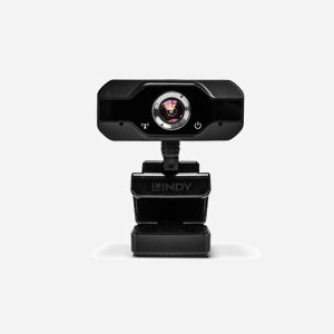 Lindy 43300 Webcam Full HD 1080p 30ips USB 2.0, Micro intégré, Angle 110°, Lentille 6 éléments, Ajustement manuel, Compatible Windows/macOS/Linux - Miniature 2