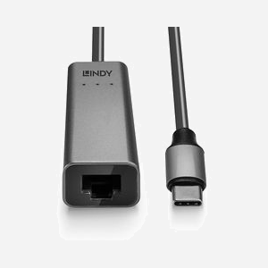 Lindy 43314 Adaptateur USB-C vers Ethernet 2.5GbE, USB 3.2 Gen 1, Chipset Realtek RTL8156B, RJ-45, Aluminium, 60x22x17mm, 34g - Miniature 4