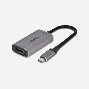 Lindy 43327 Adaptateur USB Type-C vers HDMI 2.1, 8K 60Hz, 4K 120Hz, HDR, HDCP 2.2, 0.11m, Chipset VL103/RTD2173 - Miniature 5