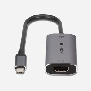 Lindy 43327 Adaptateur USB Type-C vers HDMI 2.1, 8K 60Hz, 4K 120Hz, HDR, HDCP 2.2, 0.11m, Chipset VL103/RTD2173 - Miniature 4