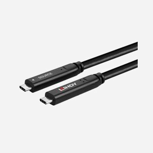Lindy 43333 Câble USB-C vers USB-C 3.2 Gen 1 (3.1 Gen 1) 10m Noir, AWG21, Diamètre 6.5mm, Blindage Connecteur, PVC, Certifié CE/FCC/RoHS/REACH/CP65 - Miniature 5
