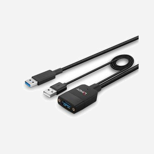 Hub USB 3.2 Gen 2 Lindy 43357, 2 ports Type-A, 100 Mbit/s, Boîtier ABS Noir, Alimentation USB, Câble 35m AWG 22/26, Certifié CE/FCC/RoHS/REACH - Miniature 4
