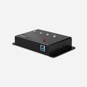 Lindy 43374 Hub USB 3.2 Gen 1 - 4 Ports Type-A, Boîtier Métal, 5000 Mbit/s, USB Type-B, 125x74.6x22mm, Câble 0.8m, Certifié CE/UKCA/FCC/RoHS - Miniature 2