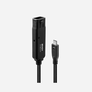 Lindy 43405 Câble USB-C vers USB-C 5m USB 3.2 Gen 2 (3.1 Gen 2) 10 Gbit/s, Contacts Nickel, AWG 24/26, PVC Noir