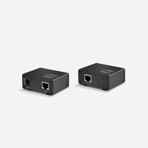 Lindy 70456 Extender Audio Numérique TosLink/Coaxial Cat.6, 150m, support DTS/LPCM, Boîtier Métal Noir, Power over Cable (PoC), Alimentation incluse - Miniature 2