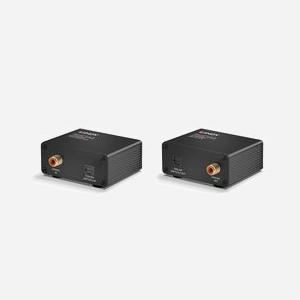 Lindy 70456 Extender Audio Numérique TosLink/Coaxial Cat.6, 150m, support DTS/LPCM, Boîtier Métal Noir, Power over Cable (PoC), Alimentation incluse - Miniature 5