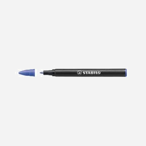 STABILO EASYoriginal Moyen Bleu - Set de 3 Stylos à Bille Effaçable 0.5mm Corps Plastique Bleu - Cartouche d'Encre Bleue - Fabriqué en République Tchèque - Miniature 2