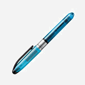 STABILO NAVIGATOR Marqueur Bleu 1pc - Pointe Biseautée 1-4mm, Encre à l'Eau, Corps en Plastique, Dimensions Emballage 70x140x27mm, Fabriqué en Chine