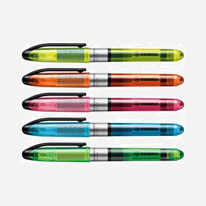 STABILO NAVIGATOR Marqueur Bleu 1pc - Pointe Biseautée 1-4mm, Encre à l'Eau, Corps en Plastique, Dimensions Emballage 70x140x27mm, Fabriqué en Chine - Miniature 4