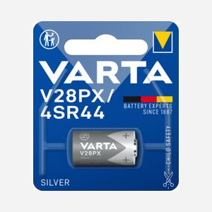 Batterie Lithium Varta V28PX 6V 170mAh Cylindrique 13x13x25.1mm, Poids 8.8g, Référence 04028-101-401