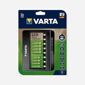 Varta Chargeur LCD Multi 57681-101-401 pour Piles AA/AAA NiMH, Alimentation Secteur 100-240V, Courant de Charge 450mA/200mA, Écran LCD, Noir - Miniature 4