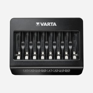Varta Chargeur LCD Multi 57681-101-401 pour Piles AA/AAA NiMH, Alimentation Secteur 100-240V, Courant de Charge 450mA/200mA, Écran LCD, Noir
