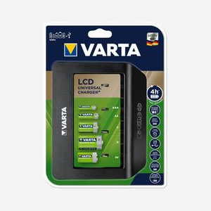 Chargeur Varta LCD Universal Charger+ Secteur pour Batteries 9V, AA, AAA, C, D, Ecran LCD, 1 Port USB, 100-240V - Miniature 2