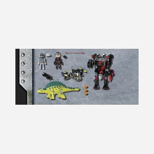 Playmobil Dinos - Saichania et Robot Soldat - Réf. 70626 - Kit figurines plastique multicolore - 2 personnages - 5+ ans - Fabriqué en Bosnie Herzégovine. - Miniature 4
