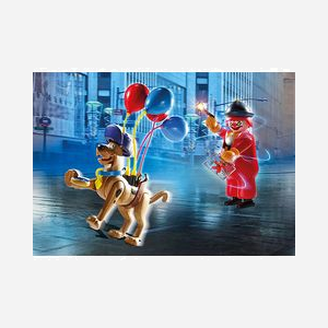 Playmobil SCOOBY-DOO 70710 : Figurine jouet multicolore, plastique, 5+ ans, thème Scooby-Doo, incluant 2 personnages, accessoires. Dimensions colis : 187x47x142mm. - Miniature 1