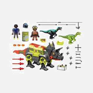 Playmobil Dino Rise 70928 - Vélociraptor Multicolore - Jeu Action/Aventure - 5-10 ans - 4 Figurines - 49 Pièces - Dimensions 275x95x135mm - Miniature 2
