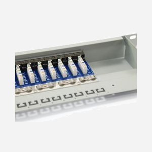 Equip 326316 - Baie de Branchements 1U 16 Ports RJ-45 Cat6 Contacts Or Montage Rack 483x44x109mm Température -40°C à 80°C Gris - Miniature 4