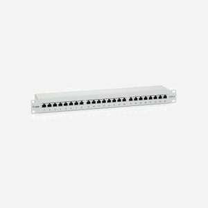 Equip 326324 Panneau de Brassage 24 Ports RJ-45 Cat6, 1U Rackable, Contacts Plaqué Or, Gris, 483x44x109mm, Température Opération -40/80°C
