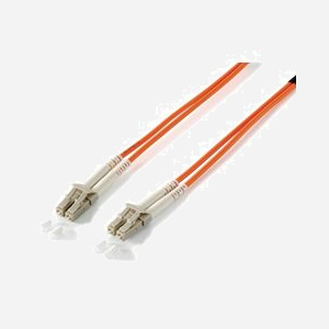Equip Câble Fibre Optique OM1 LC/LC 62.5/125µm 1m LSZH Orange - Diamètre Base/Gaine 62.5/125µm - Full Duplex - Perte Insertion 0.5dB - Miniature 1