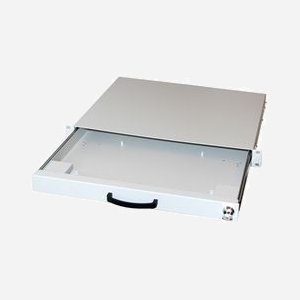 Equip 260410 Tablette Rack 1U Gris, 19" (48.3cm), 482x410x44mm, Acier, pour Rack Serveur/Baie Réseau, Code SH 85389099