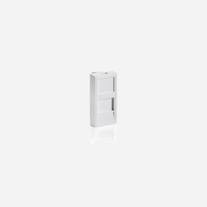 Equip 125474 Boîtier Prise de Courant, Blanc, Plastique, 1 Port, Dimensions 22.5x45x20.6mm, Poids 7g, Conditionnement 115x55x80mm