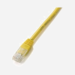 Equip 825466 Câble Réseau Cat5e U/UTP (UTP) 10m Jaune, Connecteurs RJ-45 Plaqué Or, 26 AWG, 100MHz, PVC, Conforme RoHS et ISO/IEC 11801