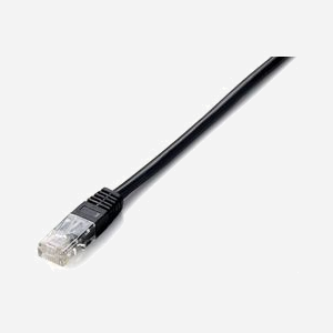 Equip Câble Réseau Cat5e U/UTP (UTP) Noir 3m RJ-45 Mâle Contacts Or AWG26 100MHz PVC - Conforme RoHS & ISO/IEC 11801 Réf. 825452