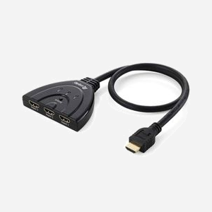 Equip 332703 Commutateur KVM HDMI 3 ports Full HD 1920x1080 Noir (81x155x17mm) HDCP, Plug & Play - Référence constructeur : 332703 - Miniature 1