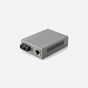 LevelOne FVS-3120 Convertisseur de Média 100Mbit/s Monomode, Interfaces 10/100Base-T vers 100Base-LX, Fibre SC, Distance 20km, VLAN, Alimentation Externe - Miniature 1