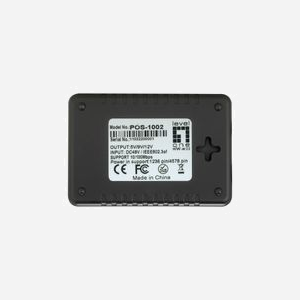 LevelOne POS-1002 Séparateur PoE Ethernet 10/100Base-TX, Sortie 5V/9V/12V, Conforme IEEE 802.3af, 2xRJ45, Noir, 55x80x31mm - Miniature 3