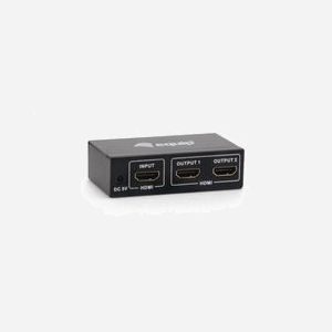 Equip 332712 Répartiteur Vidéo HDMI 1.4, 1x HDMI vers 2x HDMI, 4K (4096x2160) 30Hz, HDCP, 340MHz, Alimentation 5V/1A, Noir, 49x84x20mm