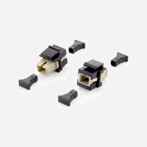 Adaptateur Fibre Optique Equip 125572, Connecteur SC, Beige/Noir, Dimensions 17.8x27.6x16.1mm, Kit de 8 pièces