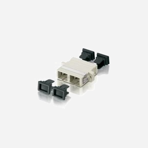Adaptateur Fibre Optique Equip 156146007 SC Multimode Beige (2 ports) - Dimensions 25.5x27.8x9.35mm - Poids 5g - Miniature 1