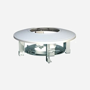 Support LevelOne CAS-7320 Blanc Aluminium 21cm pour Caméra de Sécurité LevelOne FCS-3085 - Diamètre 210mm, Hauteur 90mm, Poids 600g