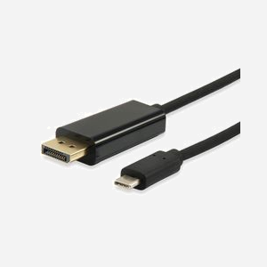 Equip Câble USB-C vers DisplayPort M/M 1.8m - Résolution 4096x2160 pixels - Connecteurs mâles - Noir - Conforme Plug and Play