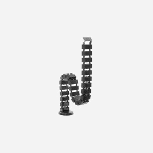 Equip 650808 Range-câbles de Sol Noir, ABS/Acier, H.1300mm, diam.67x35mm, télescopique, certifié CE, conditionnement 1 pièce - Miniature 1