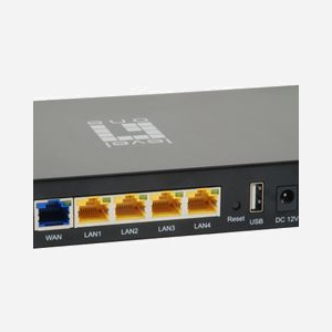 LevelOne WAP-6117 Point d'Accès WiFi 300Mbps 2.4GHz, 4 Ports Ethernet 10/100 PoE, Sécurité WEP/WPA/WPA2, 2 Antennes 5dBi, Modes AP/Gateway/Repeater/WISP - Miniature 2