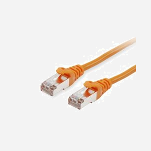 Equip 606610 Câble Réseau Cat6a S/FTP (S-STP) 20m Orange RJ-45 Mâle Contacts Or 10GBase-T 10000 Mbit/s 500 MHz PoE+ LSZH