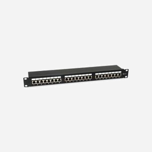 Equip 326425 Baie de Branchements 1U 24 Ports RJ-45 Gigabit Ethernet Cat6 Montage Rack 19" (482.6mm x 44.5mm x 110.5mm) RoHS/CE