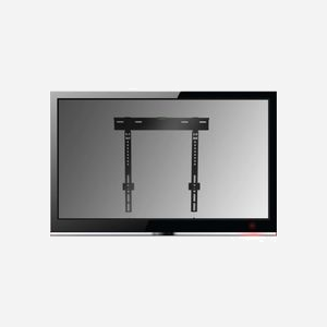 Equip 650363 Support Mural Fixe TV 32"-55" (81-139.7cm), VESA 200x200-400x400, Acier, Charge Max 55kg, Distance Mur 9-11mm, Noir - Miniature 2