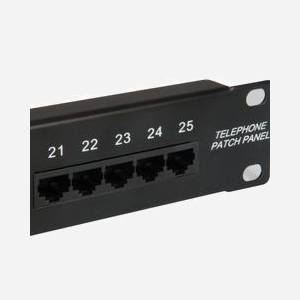 Equip 125298 : Baie de Branchements 1U 24 Ports RJ-45 Cat3 Montage Rack 483x44.5x100mm Conforme RoHS/CE - Miniature 2