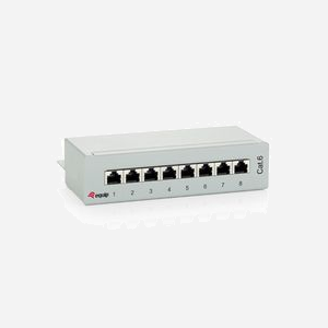 Equip 227369 Baie de Branchements 8 Ports Gris 160.3x44.5x109.2mm, Poids 650g, Conditionnement 180x125x55mm, Code SH 85371098