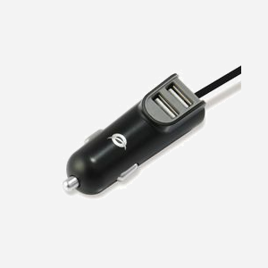Conceptronic CARDEN05B Chargeur Auto Universel Noir, 2x USB 2.0, 5V/3.1A (15.5W max), Entrée 12-24V, USB-C intégré, Compatible Allume-cigare - Miniature 3