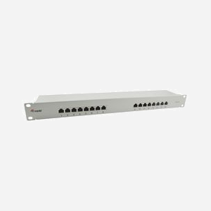 Equip 326317 Baie de Branchements 1U 16 Ports RJ-45 Cat6 Gigabit Ethernet 10/100/1000Base-T(X) Acier Gris 110.5x44.5x483mm RoHS - Miniature 1